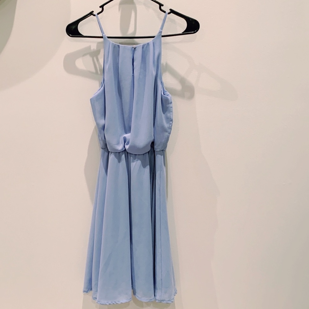 Francesca’s Blue Rain Flawless Baby Blue Dress